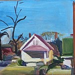 Kansas City | Oil on Paper Board | 15 x 18 inches | 1965